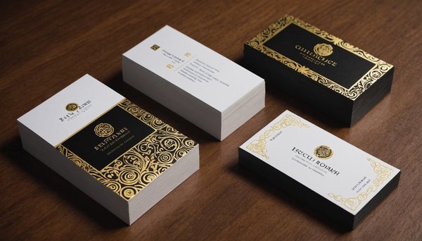 Impression de carte de visite avec dorure à chaud : l'essence du luxe